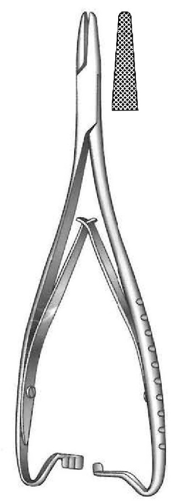Porta agujas Mathieu, enganche interior - longitud = 17 cm / 6-3/4"