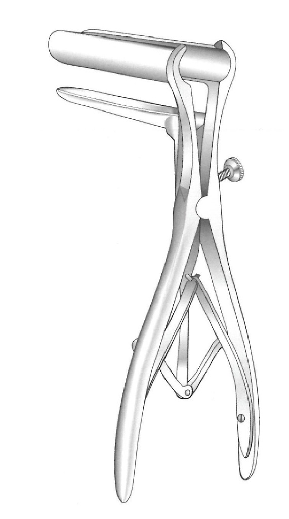 Espéculo rectal Mathieu, acero inoxidable 19.5 cm / 7¾", longitud de trabajo 90 mm