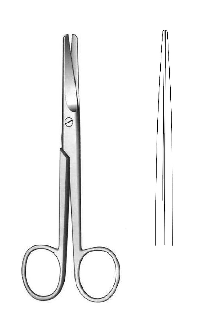 Tijera para disección Mayo, recta - longitud = 15 cm / 6"
