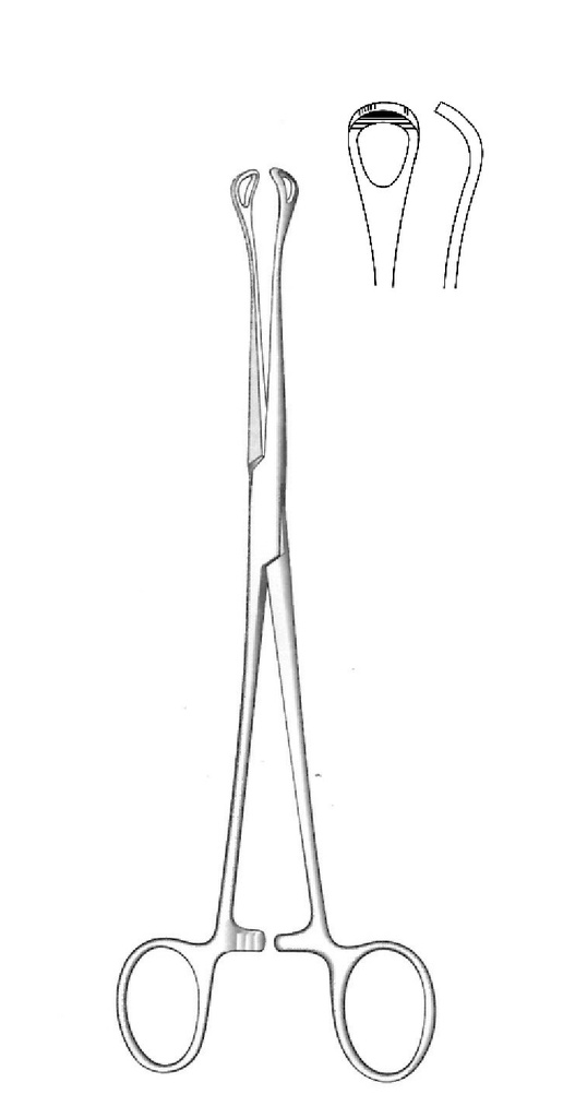 Pinza para cálculos biliares Mayo-Blake, recta