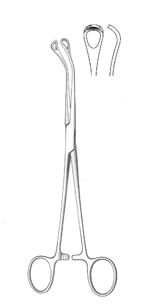 Pinza para cálculos biliares Mayo-Blake, angulada