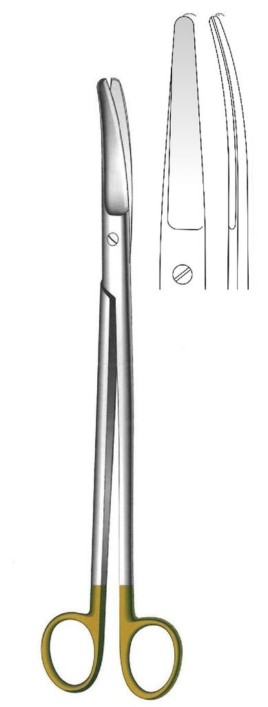 May-Harrington Scissors, Curve, Gold TC