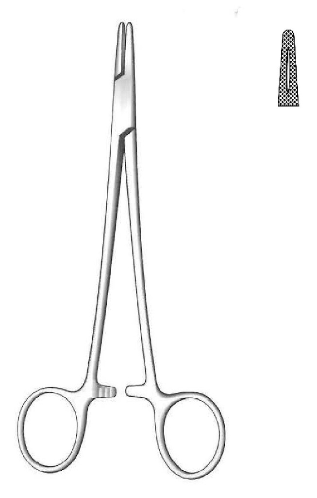 Porta agujas Mayo-Hegar - longitud = 14 cm / 5-1/2"