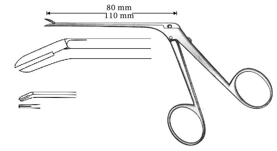 McGee wire fold clamp, tip = 0.8 x 3.5 mm - length = 110 mm