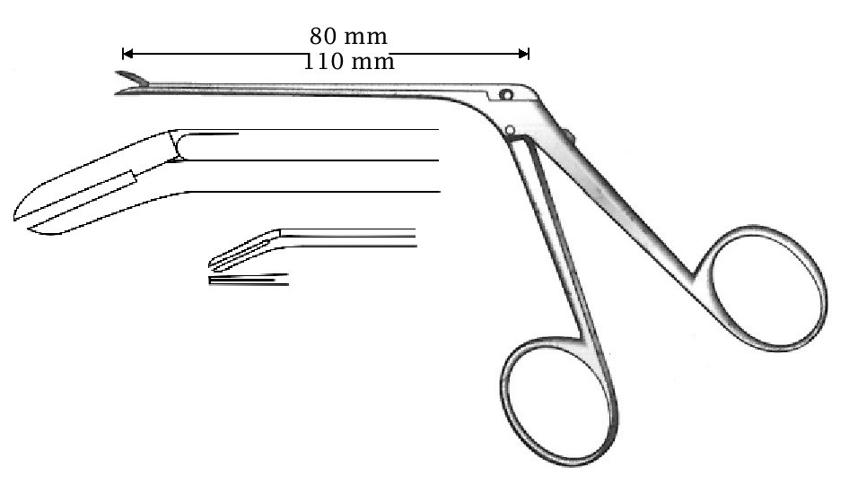 McGee wire fold clamp, tip = 0.8 x 6 mm - length = 110 mm