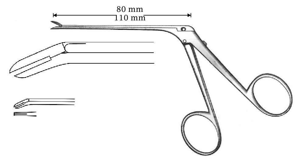 McGee wire fold clamp, tip = 0.8 x 3.5 mm - length = 80 mm