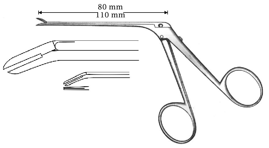 McGee wire fold clamp, tip = 0.8 x 6 mm - length = 80 mm