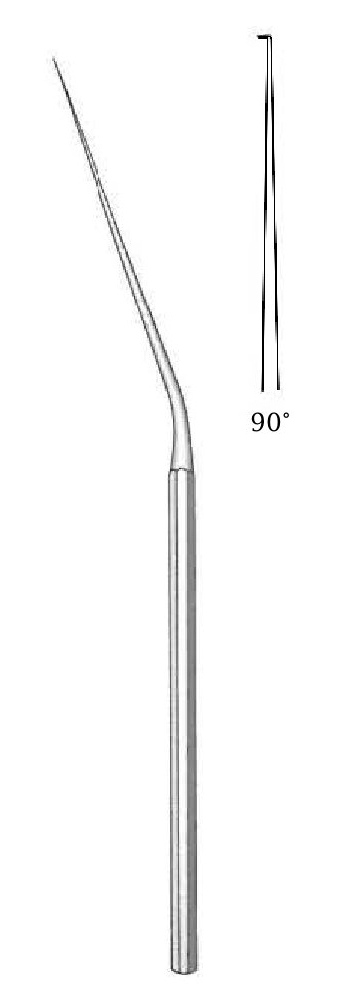 Micro aguja para el oído McGee, hacia arriba, punta = 0.3 mm