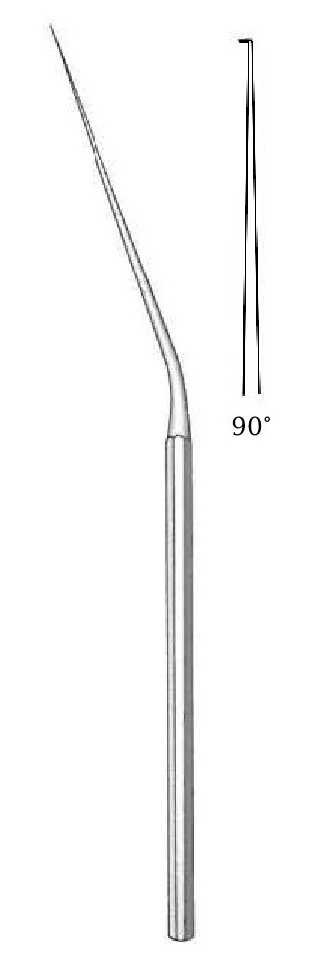 Micro needle for the McGee ear, up, tip = 0.6 mm
