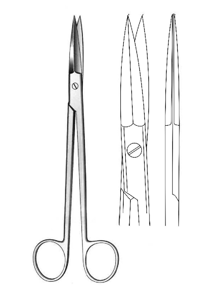 Mcindoe cartilage scissors, straight