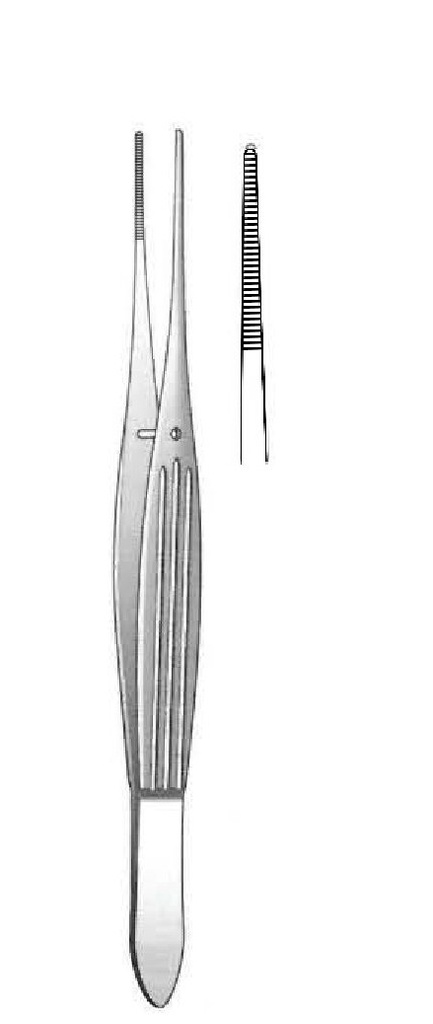Pinza para disección McIndoe, dientes = 1:2