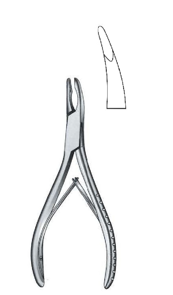 Pinza para hueso Mead, curva