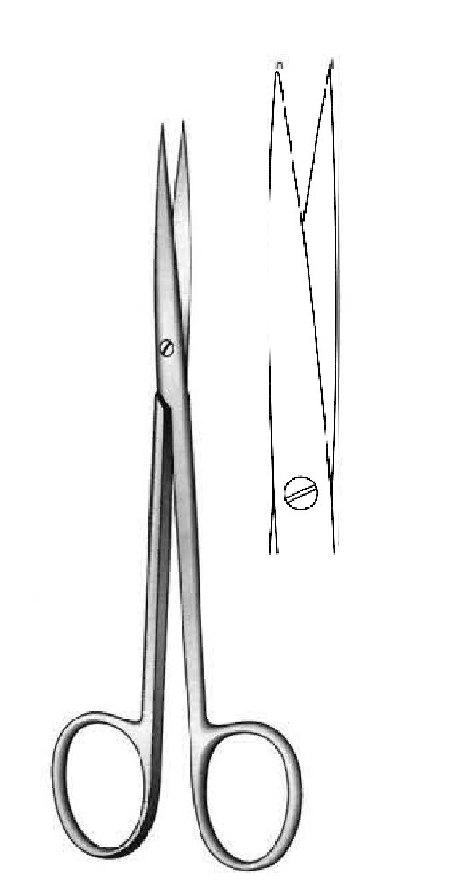 Tijera para disección Metzenbaum-Fine, afilada, recta - longitud = 23 cm / 9"