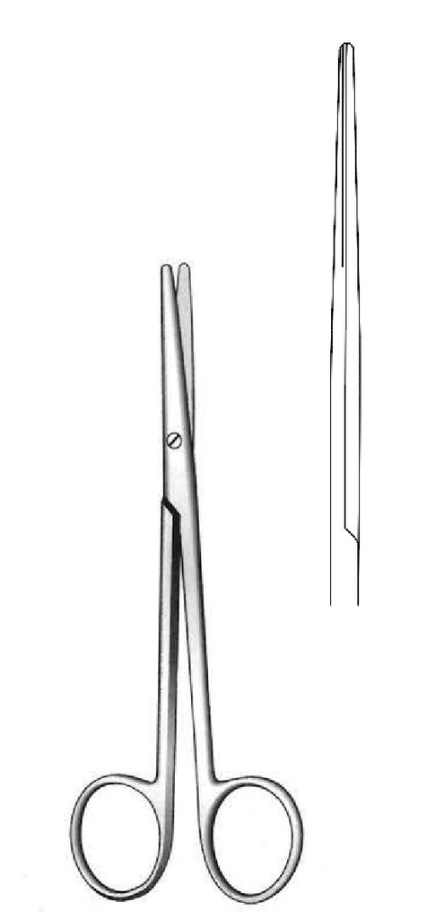 Tisora Metzenbaum, roma/roma, recta 14.5 cm / 5½"