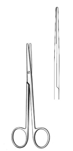 [IU-02460] Tijera Metzenbaum, roma / roma, recta 14.5 cm / 5½"