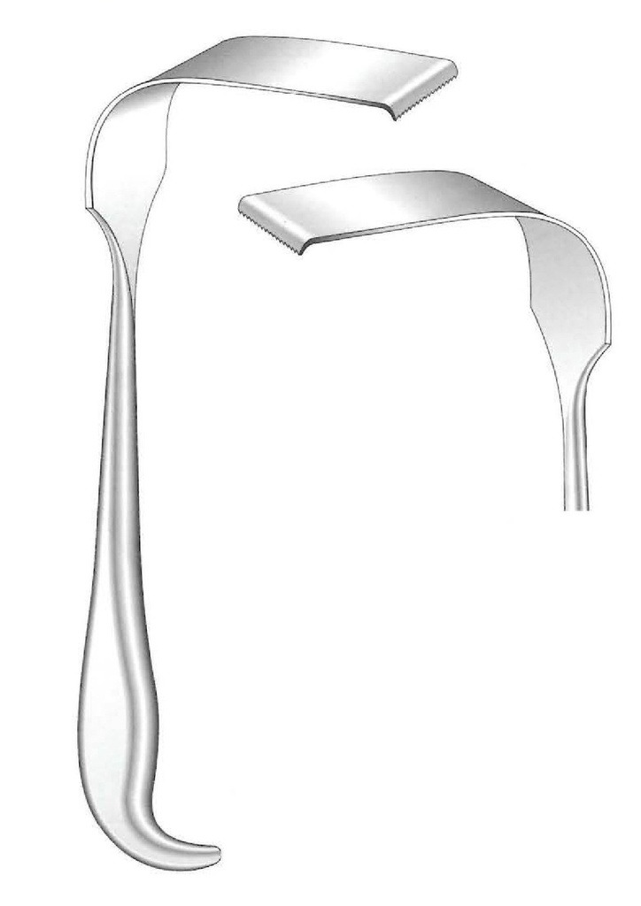 Meyerding separator for deep surgery, Valva = 89 x 50 mm