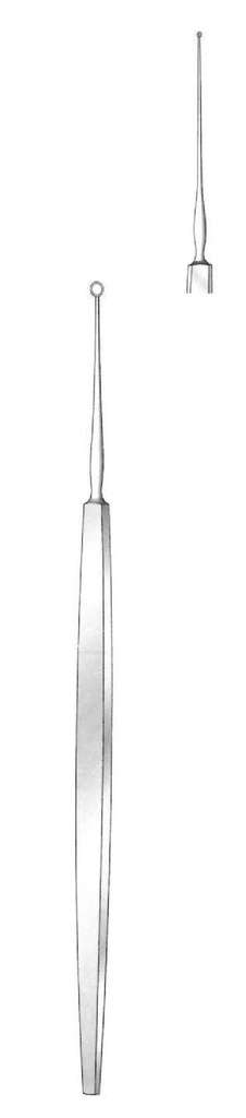 Meyhoefer chalazion curette - diameter = 0.5 mm