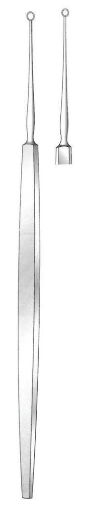 Meyhoefer chalazion curette - diameter = 2.0 mm