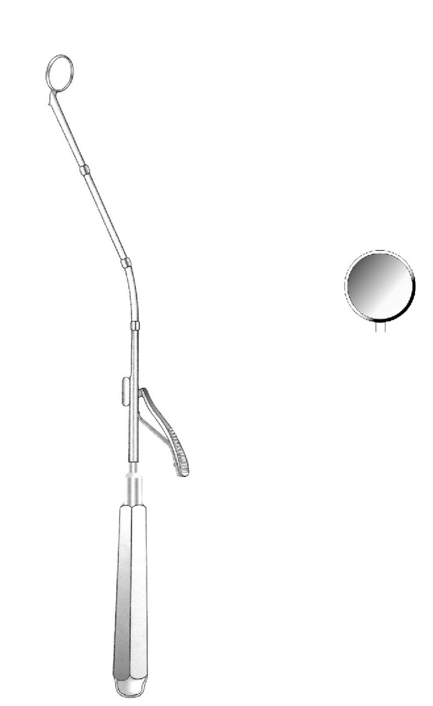 Espejo para laríngeo Michel, figura 2