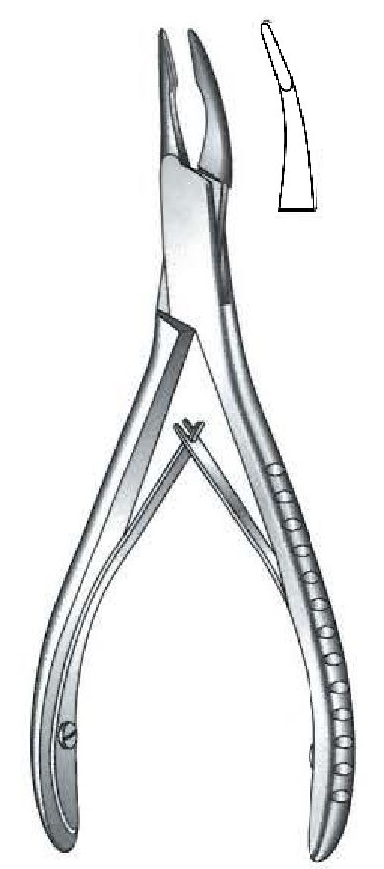 Gower clamp for micro-friedman bones, an angle of 30 °