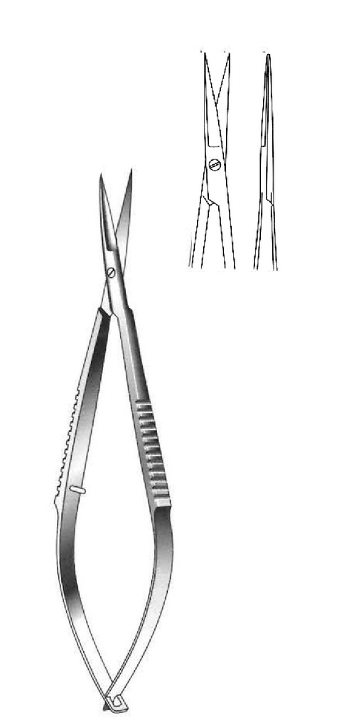 Micro scissor, straight - length = 9 cm / 3-1 / 2 "