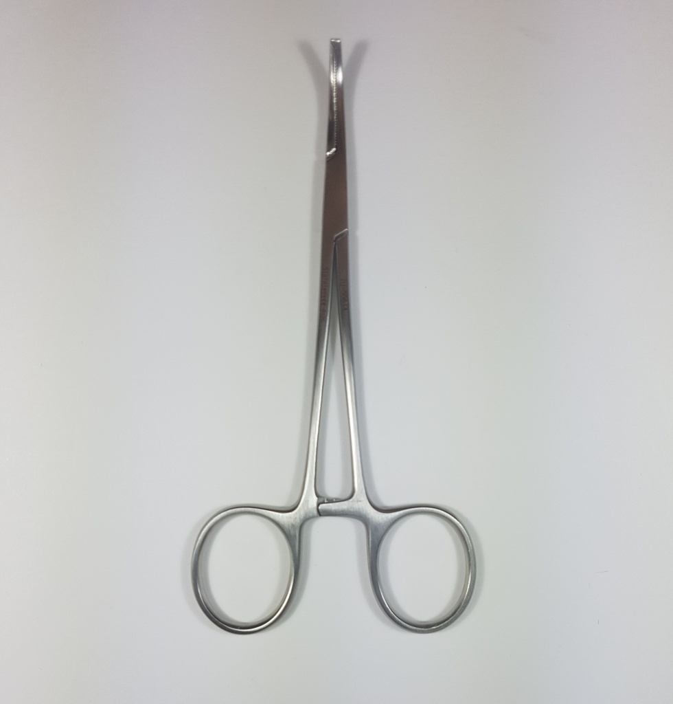Pinza para arteria Micro-Mosquito, curva, dientes de 1:2 - longitud = 12 cm / 4-3/4"