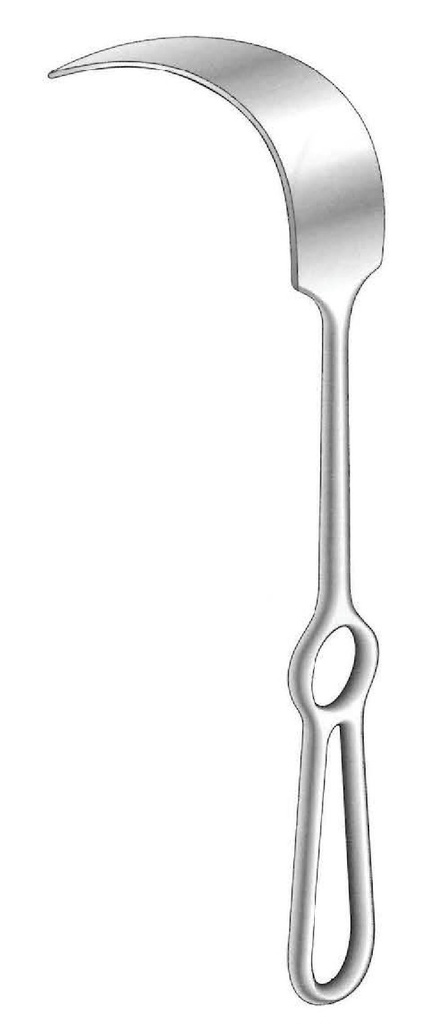 Separador hepático Mikulicz, valva = 120 x 50 mm