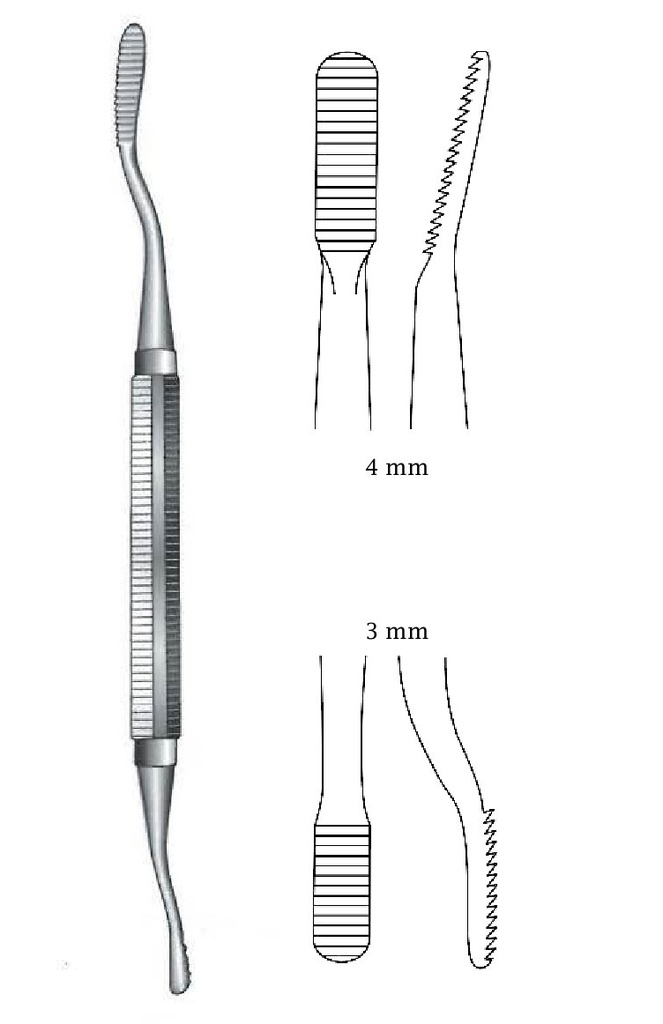 Lima for Miller-Colburn bones, wide = 3 mm and 4 mm