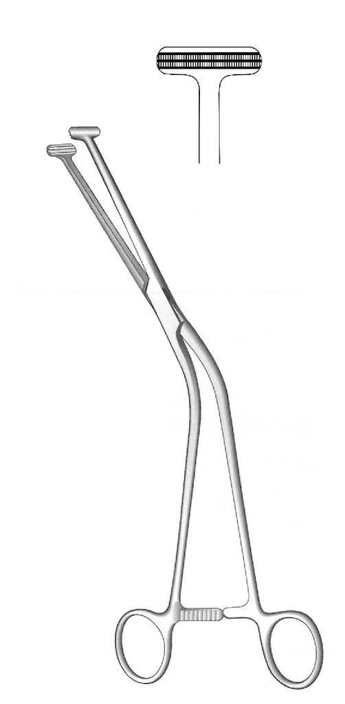 Grip clamp Millin capsule - length = 23.5 cm / 9-1 / 4 "