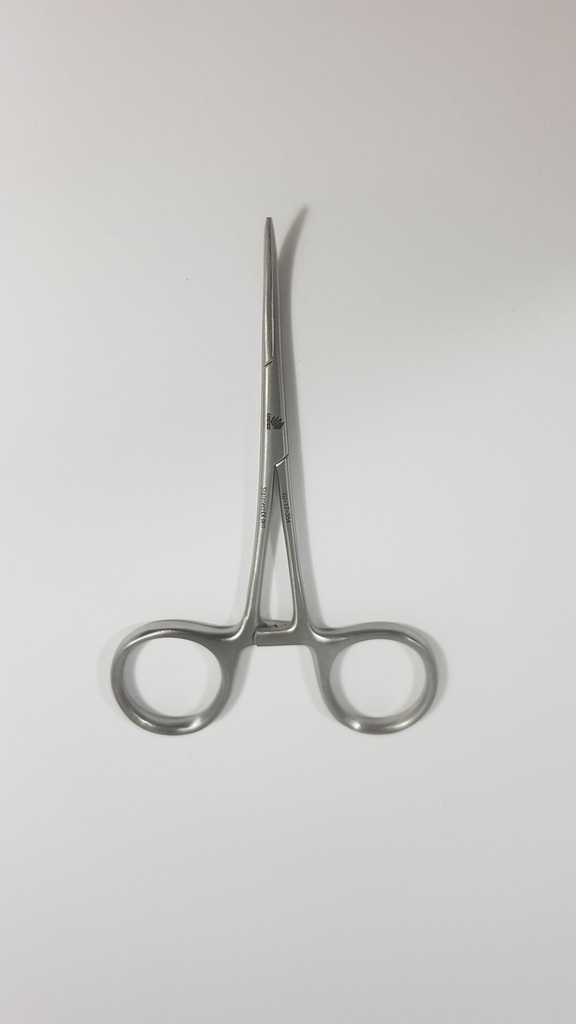 Pinza para arteria Mosquito, curva - longitud = 10 cm / 4"