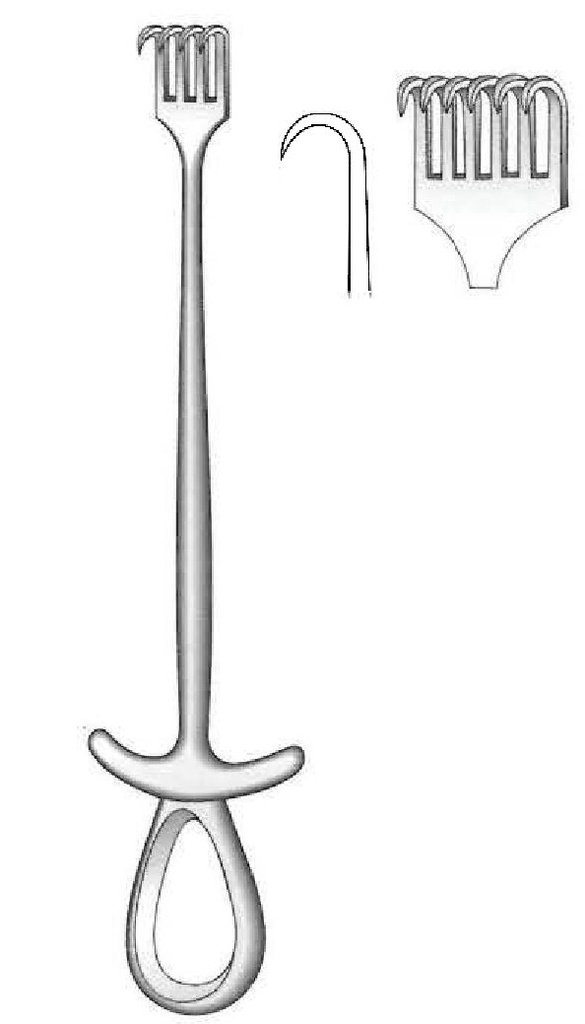 Murphy separator, sharp, 6 teeth