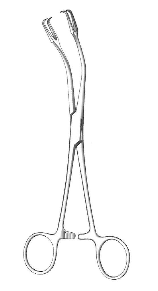 Museux tonsil grip clamp, curve