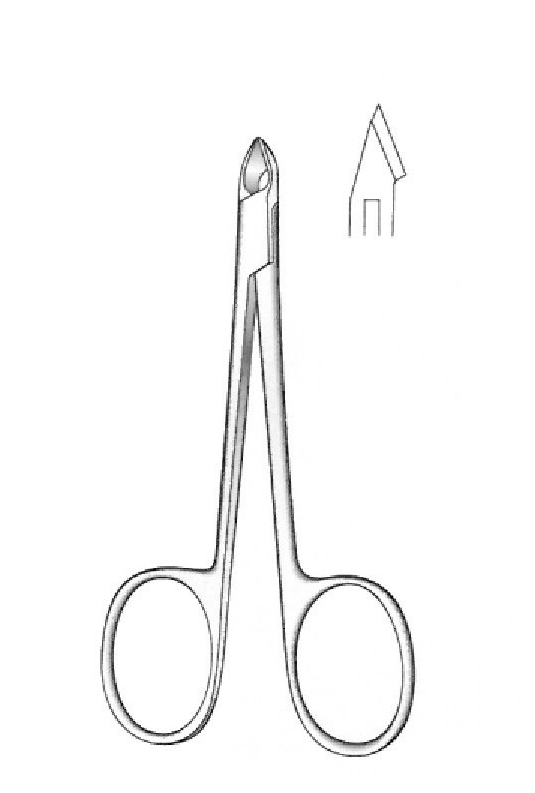 Pinza para uñas - longitud = 10 cm / 4"