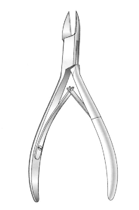 Alicate para cutículas de uñas - longitud = 13 cm / 5"