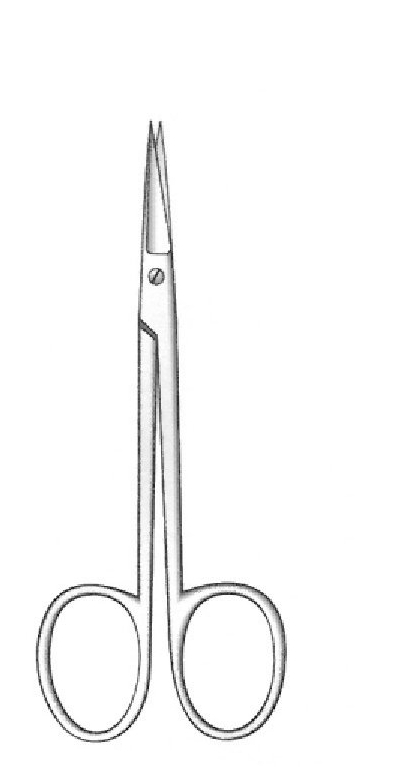 Nail scissors, straight - length = 10.5 cm / 4-1 / 2 "