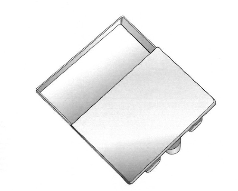 Non -drilled needle sterilizer case - size = 65 x 42 x 8 mm