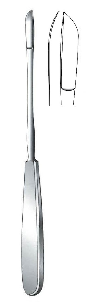 Bisturí for Neff menisctomy, curved right