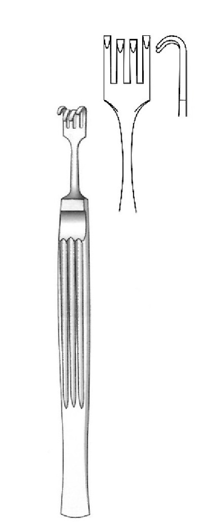 Neivert alar hook, 4 teeth