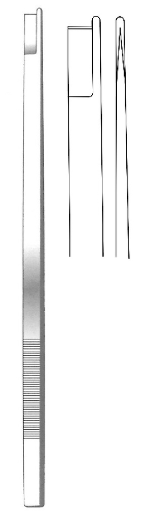 Osteótomo para huesos Neivert-Anderson, recta, hoja = 4 mm