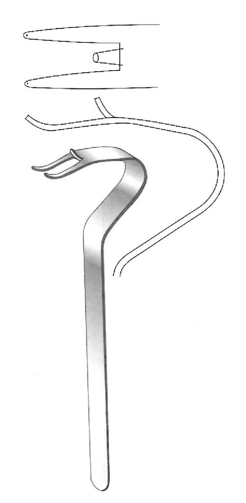 Separador para mentón Obwegeser, 3 dientes