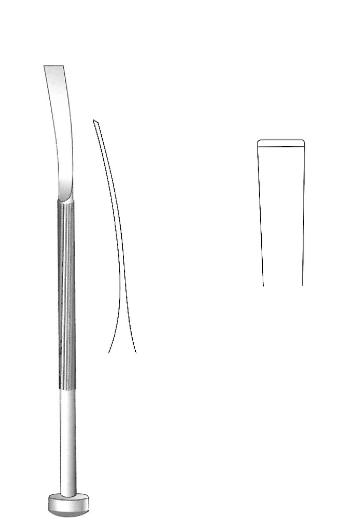 Osteótomo flexible Obwegeser, punta = 11 mm