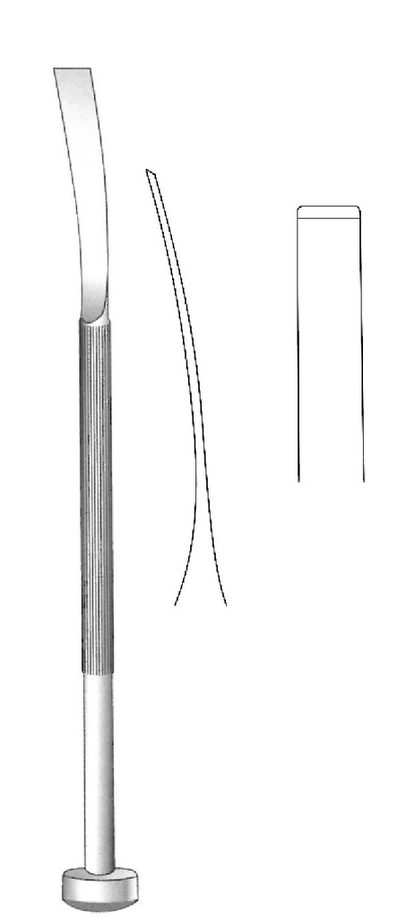 Flexible Obwegeser osteoh, tip = 8 mm