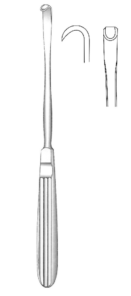 Obwegeser Periosteal Elevator, slim tip, tip = 5 mm