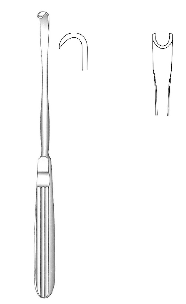Obwegeser Periosteal Elevator, slim tip, tip = 7 mm