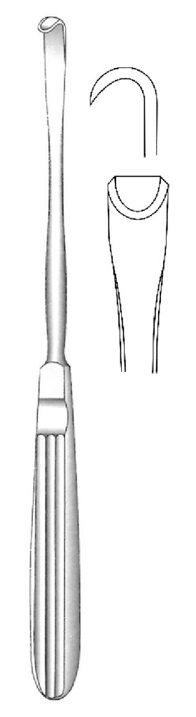 Elevador para periostio Obwegeser, punta delgada, punta = 9 mm