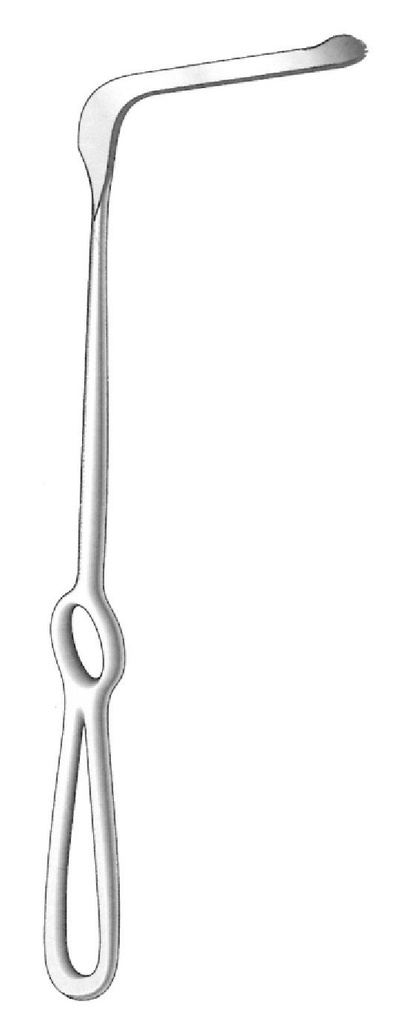 Soft tissue separator Obwegeser, folded up, sheet = 10 x 35 mm