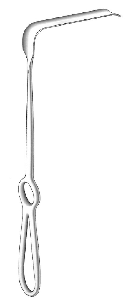 Soft tissue separator Obwegeser, folded down, leaf = 16 x 80 mm