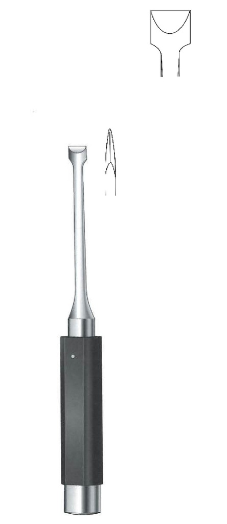 Osteótomo de cuña Obwegeser, ancho = 12 mm