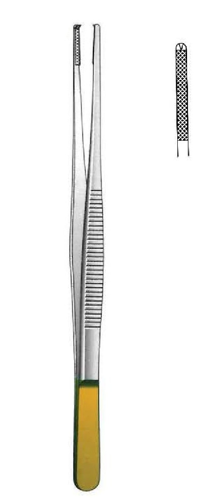 Pinza para disección Oehler, TC Gold - longitud = 14 cm / 5-1/2"