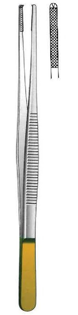 Oehler dissection clamp, Gold TC - length = 18 cm / 7 "